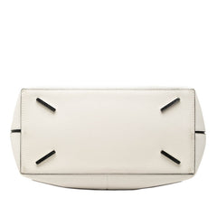 ロエベ アナグラム Tバケット ハンドバッグ ショルダーバッグ 2WAY ホワイト マルチカラー レザー レディース LOEWE 【中古】