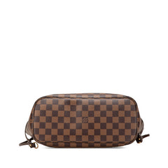 ルイ ヴィトン ダミエ ネヴァーフルPM トートバッグ ハンドバッグ N41359 エベヌ ブラウン PVC レザー レディース LOUIS VUITTON 【中古】