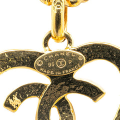 シャネル ヴィンテージ ココマーク ハート モチーフ ネックレス ゴールド メッキ レディース CHANEL 【中古】