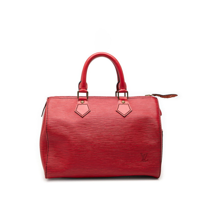 ルイ ヴィトン エピ スピーディ25 ハンドバッグ ミニボストンバッグ M43017 カスティリアンレッド レザー レディース LOUIS VUITTON 【中古】
