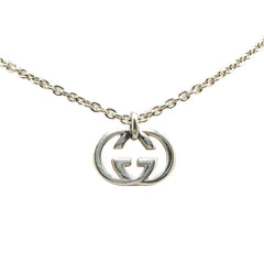 グッチ インターロッキングG ネックレス シルバー SV925 シルバー レディース GUCCI 【中古】