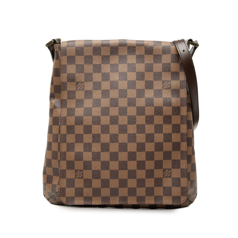 ルイ ヴィトン ダミエ ミュゼット 斜め掛け ショルダーバッグ N51302 ブラウン PVC レザー レディース LOUIS VUITTON 【中古】