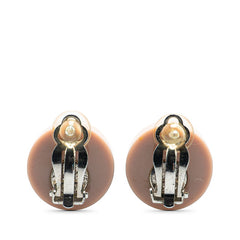 シャネル ヴィンテージ ココマーク ハート モチーフ ラインストーン イヤリング シルバー ピンク メタル レディース CHANEL 【中古】