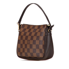 ルイ ヴィトン ダミエ トゥルース メイクアップ ミニショルダーバッグ ポーチ N51982 ブラウン PVC レザー レディース LOUIS VUITTON 【中古】