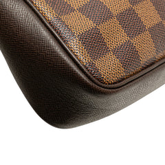 ルイ ヴィトン ダミエ トゥルース メイクアップ ミニショルダーバッグ ポーチ N51982 ブラウン PVC レザー レディース LOUIS VUITTON 【中古】