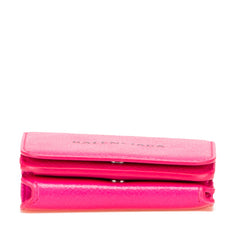 バレンシアガ ロゴ 三つ折り財布 コンパクトウォレット 593813 ピンク レザー レディース BALENCIAGA 【中古】