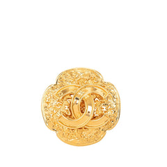 シャネル ヴィンテージ ココマーク ブローチ ゴールド メッキ レディース CHANEL 【中古】