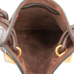 ヴァレンティノ アイデンティティ 斜め掛け ミニ ショルダーバッグ ポシェット ブラウン レザー レディース VALENTINO 【中古】