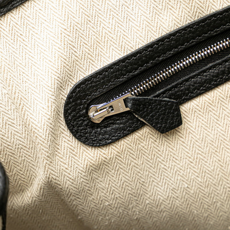 エルメス ガーデンパーティPM トートバッグ ブラック シルバー金具 ネゴンダ レディース HERMES 【中古】