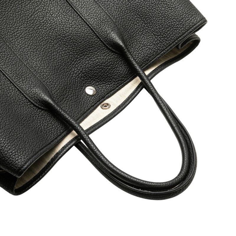 エルメス ガーデンパーティPM トートバッグ ブラック シルバー金具 ネゴンダ レディース HERMES 【中古】