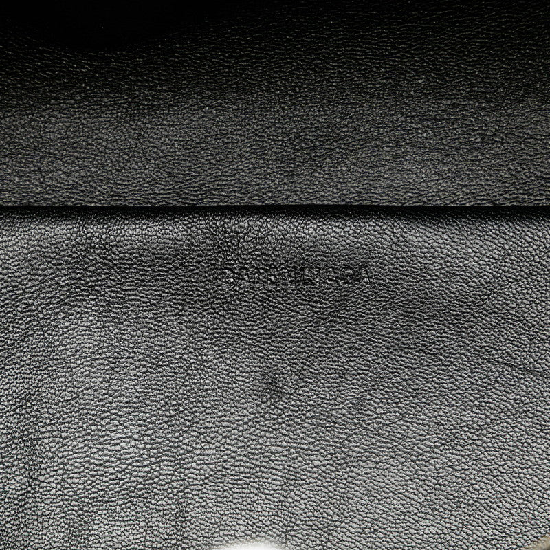 バレンシアガ スーベニア ウエストバッグ ボディバッグ 518163 ブラック グリーン レザー レディース BALENCIAGA 【中古】