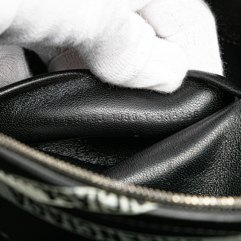 バレンシアガ スーベニア ウエストバッグ ボディバッグ 518163 ブラック グリーン レザー レディース BALENCIAGA 【中古】
