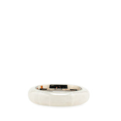 ルイ ヴィトン バーグ LVストーン リング 指輪 #M MP2358 ホワイト メタル プラスチック メンズ LOUIS VUITTON 【中古】