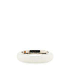 ルイ ヴィトン バーグ LVストーン リング 指輪 #M MP2358 ホワイト メタル プラスチック メンズ LOUIS VUITTON 【中古】