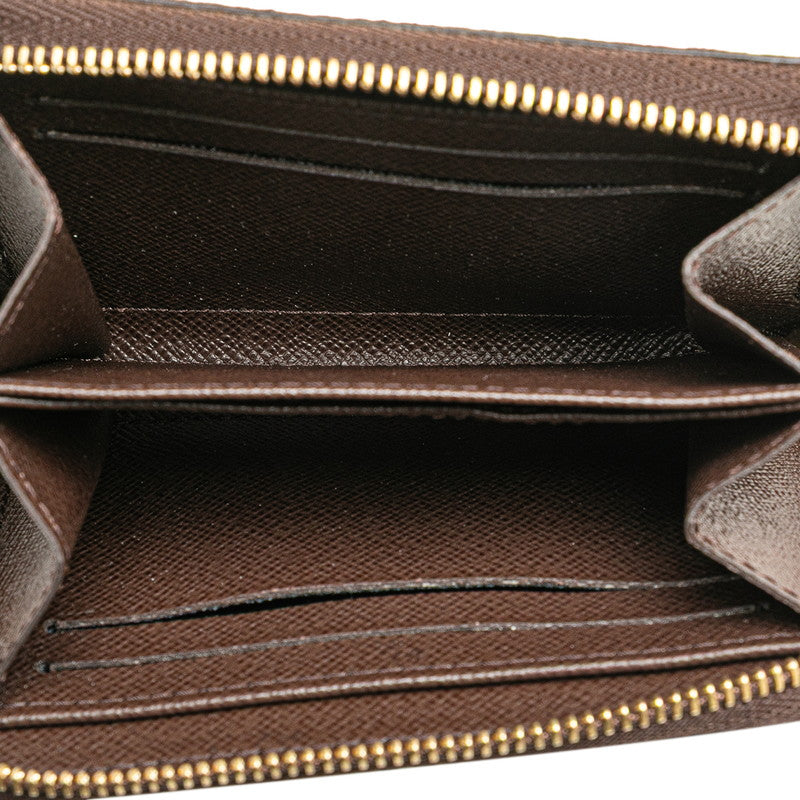 ルイ ヴィトン ダミエ ジッピーコインパース コインケース N63070 ブラウン PVC メッキ レディース LOUIS VUITTON 【中古】
