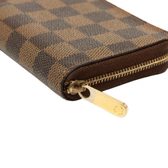 ルイ ヴィトン ダミエ エベヌ ジッピー コインパース コインケース 財布 N63070 ブラウン PVC レザー レディース LOUIS VUITTON 中古