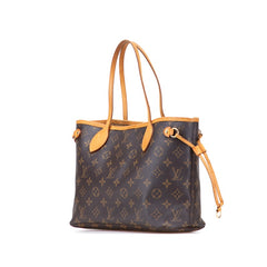 ルイ ヴィトン モノグラム ネヴァーフルPM ハンドバッグ トートバッグ M40155 ブラウン PVC レザー レディース LOUIS VUITTON 【中古】