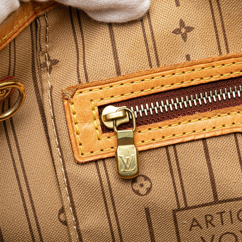 ルイ ヴィトン モノグラム ネヴァーフルPM ハンドバッグ トートバッグ M40155 ブラウン PVC レザー レディース LOUIS VUITTON 【中古】