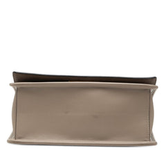 フェンディ キャナイエフ ハンドバッグ 8BT284 グレージュ レザー レディース FENDI 【中古】