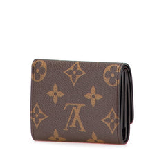ルイ ヴィトン モノグラム ポルトフォイユ マイクロ 三つ折り財布 M68704 ブラウン PVC レザー レディース LOUIS VUITTON 【中古】