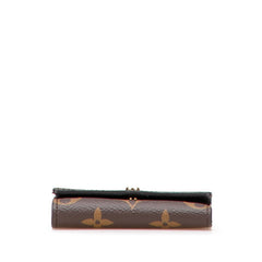 ルイ ヴィトン モノグラム ポルトフォイユ マイクロ 三つ折り財布 M68704 ブラウン PVC レザー レディース LOUIS VUITTON 【中古】