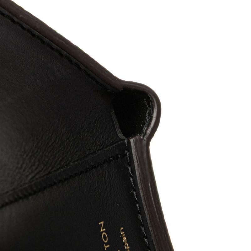 ルイ ヴィトン モノグラム ポルトフォイユ マイクロ 三つ折り財布 M68704 ブラウン PVC レザー レディース LOUIS VUITTON 【中古】