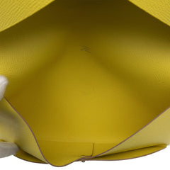 エルメス カルヴィGM クラッチバッグ イエロー ヴォーエプソン レディース HERMES 【中古】