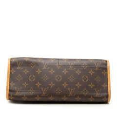 ルイ ヴィトン モノグラム ポパンクール ロン 斜め掛け ショルダーバッグ M40008 ブラウン PVC レザー レディース LOUIS VUITTON 中古