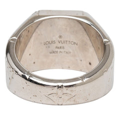 ルイ ヴィトン モノグラム シグネットリング リング 指輪 #M M62487 シルバー メタル メンズ LOUIS VUITTON 【中古】