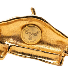 シャネル ヴィンテージ ベレー帽 リボン モチーフ ブローチ ゴールド メッキ レディース CHANEL 【中古】