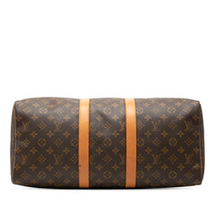 ルイ ヴィトン モノグラム キーポル45 ボストンバッグ ハンドバッグ M41428 ブラウン PVC レザー レディース LOUIS VUITTON 中古