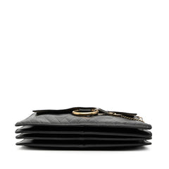 クロエ フェイ キルティング ショルダーバッグ ブラック レザー レディース Chloe 【中古】