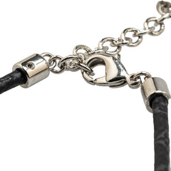 ルイ ヴィトン モノグラム ヴィヴィアン アムール ブレスレット ペア/片方のみ M8083Z ブラック シルバー PVC メタル メンズ LOUIS VUITTON 【中古】