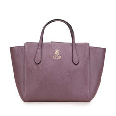 グッチ チルドレンズ スウィング テディーベア ハンドバッグ 355640 パープル系 レザー レディース GUCCI 【中古】