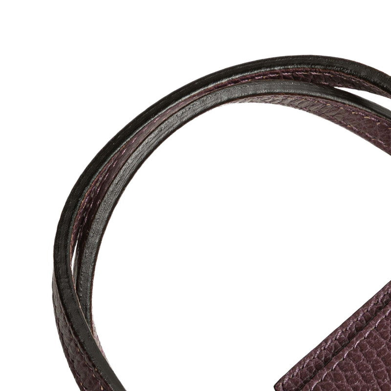グッチ チルドレンズ スウィング テディーベア ハンドバッグ 355640 パープル系 レザー レディース GUCCI 【中古】