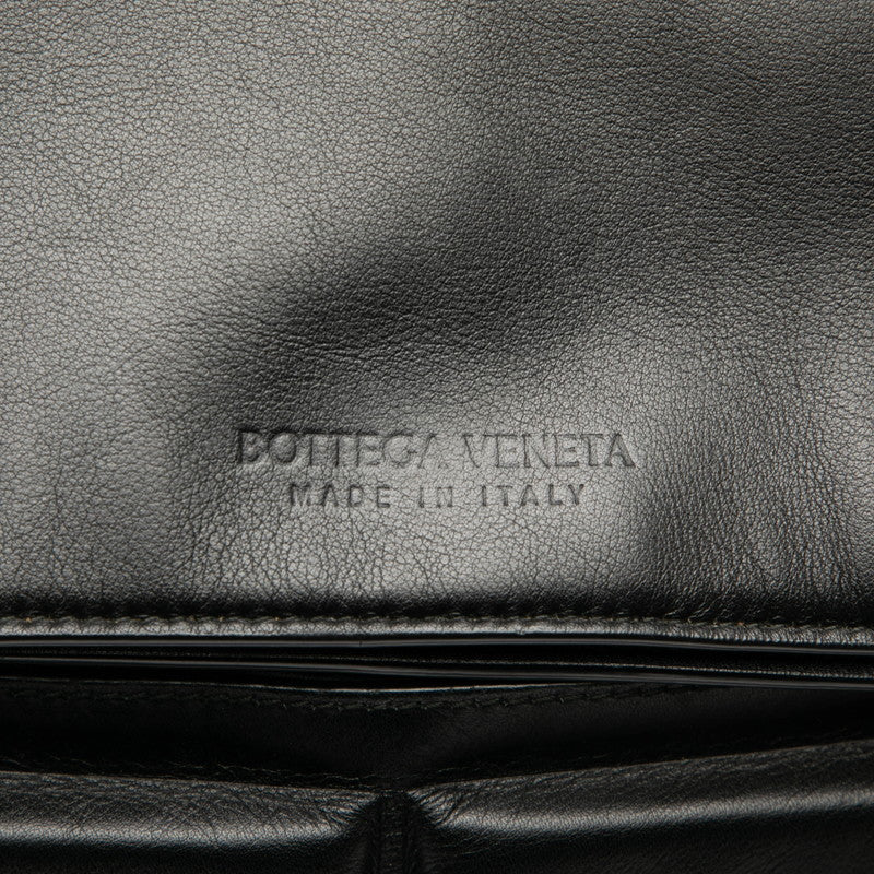 ボッテガヴェネタ マキシイントレチャート リュック バックパック ブラック レザー メンズ BOTTEGAVENETA 【中古】