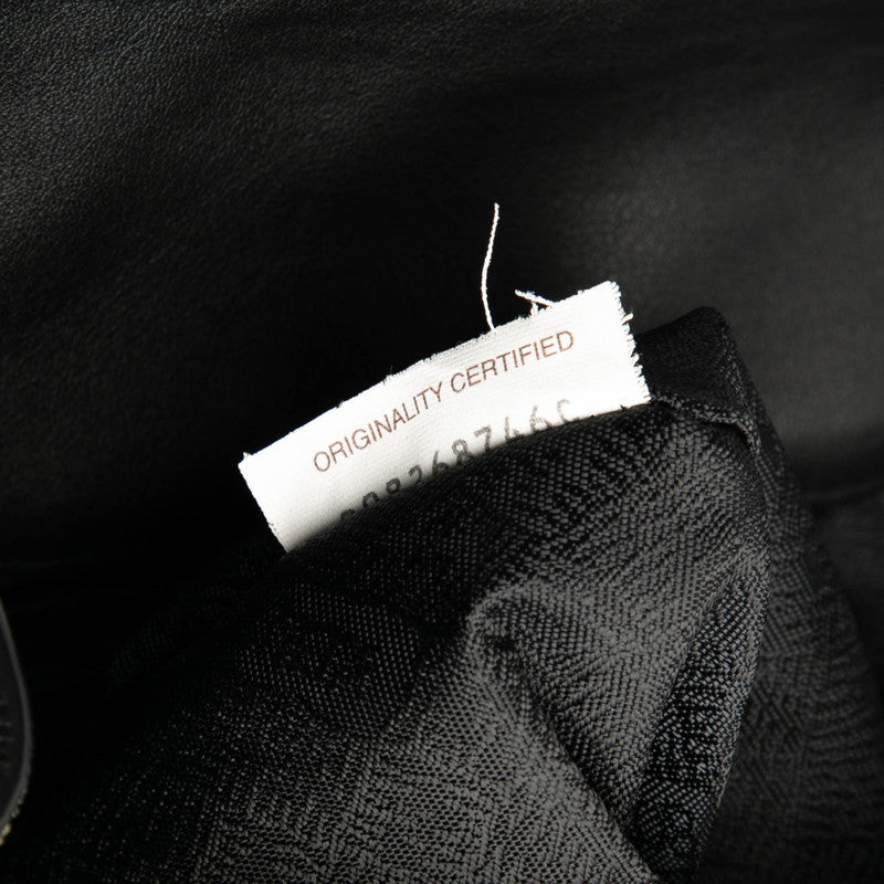 ボッテガヴェネタ マキシイントレチャート リュック バックパック ブラック レザー メンズ BOTTEGAVENETA 【中古】