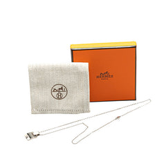 エルメス アイリーン ネックレス ホワイト シルバー メタル レディース HERMES 【中古】