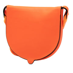 ロエベ アナグラム ミニ ショルダーバッグ オレンジ レザー レディース LOEWE 【中古】