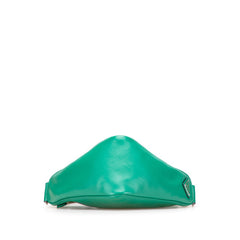 プラダ トライアングル 斜め掛け ショルダーバッグ 1BH190 グリーン レザー レディース PRADA 【中古】