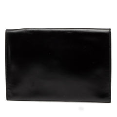 エルメス ポシェット リオ クラッチバッグ ブラック ボックスカーフ レディース HERMES 【中古】