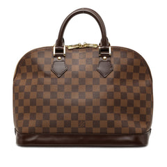 ルイ ヴィトン ダミエ アルマ ハンドバッグ N51131 ブラウン PVC レザー レディース LOUIS VUITTON 【中古】