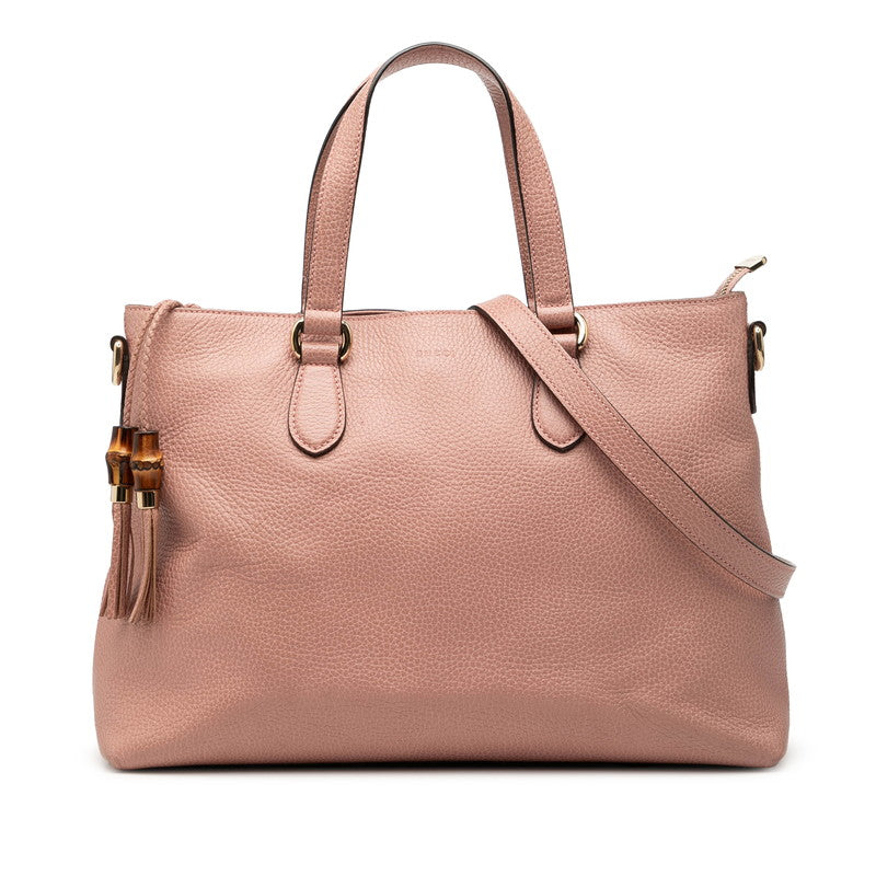 グッチ ハンドバッグ ショルダーバッグ 2WAY 449642 ピンク レザー レディース GUCCI 中古