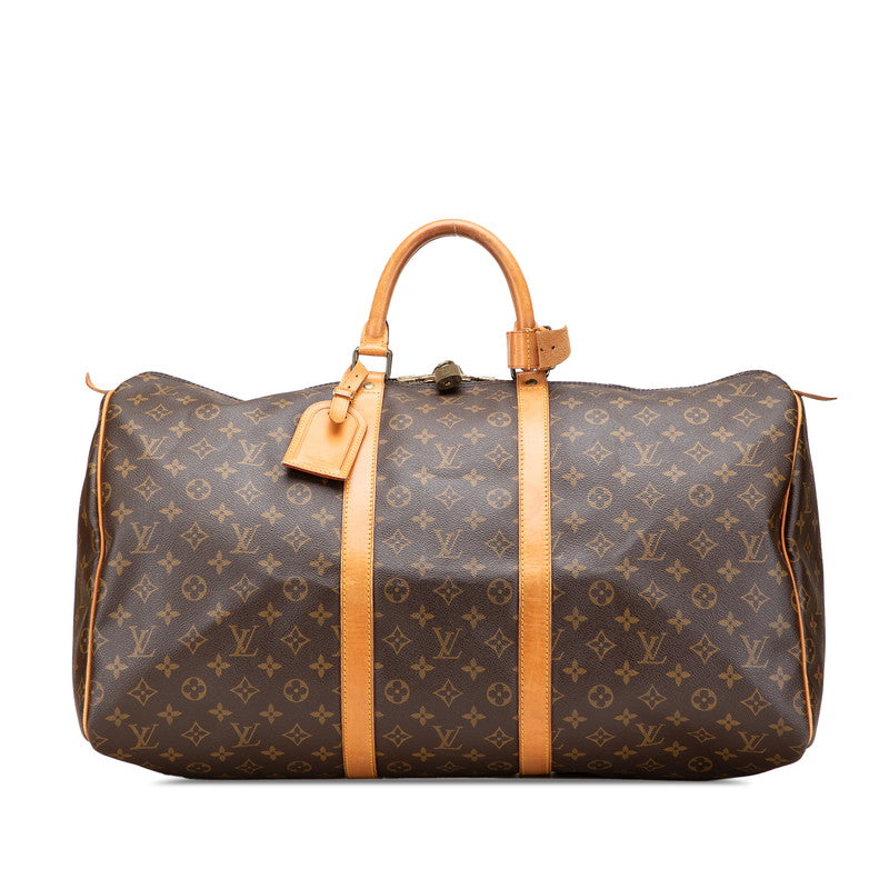 ルイ ヴィトン モノグラム キーポル55 ボストンバッグ トラベルバッグ 旅行用バッグ M41424 ブラウン PVC レザー レディース LOUIS VUITTON 【中古】