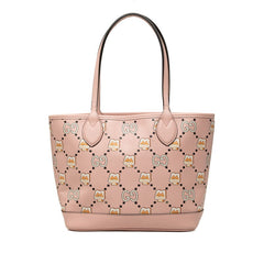 グッチ × Pikarar KAWAII GG アニマルプリント トートバッグ 726762 ピンク レザー レディース GUCCI 中古