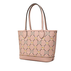 グッチ × Pikarar KAWAII GG アニマルプリント トートバッグ 726762 ピンク レザー レディース GUCCI 中古
