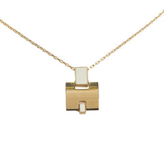 エルメス アイリーン ネックレス ゴールド ホワイト メッキ レディース HERMES 【中古】
