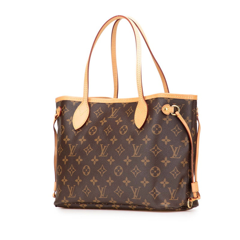ルイ ヴィトン モノグラム ネヴァーフルPM ハンドバッグ トートバッグ M41245 ブラウン PVC レザー レディース LOUIS VUITTON 【中古】