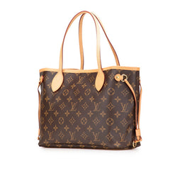 ルイ ヴィトン モノグラム ネヴァーフルPM ハンドバッグ トートバッグ M41245 ブラウン PVC レザー レディース LOUIS VUITTON 【中古】