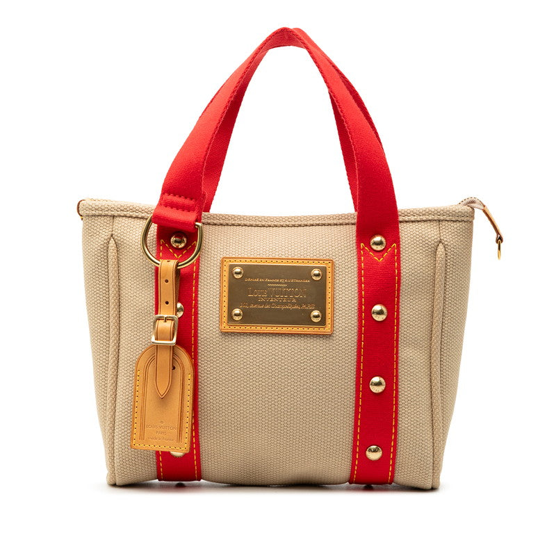ルイ ヴィトン カバPM トートバッグ ハンドバッグ M40038 アンティグア ベージュ キャンバス レザー レディース LOUIS VUITTON 【中古】